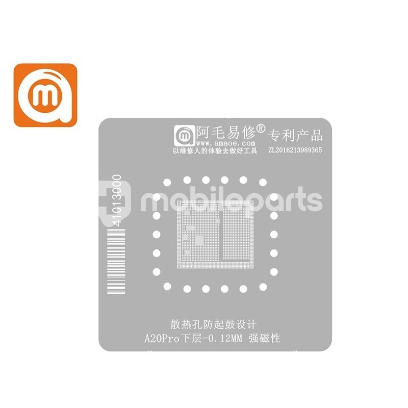 Amaoe 0.12MM A20 Pro Lower Layer BGA Stencil for iPhone 18 Pro - 18 Pro Max