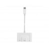 Adapter 3 In 1 USB-C  A  USB - Ethernet - Type-C Power