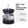 ELAGO Lightning Charging Station Aluminum Black
