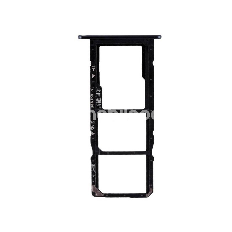 Sim Card + Micro SD Tray Black Huawei Y6 2018