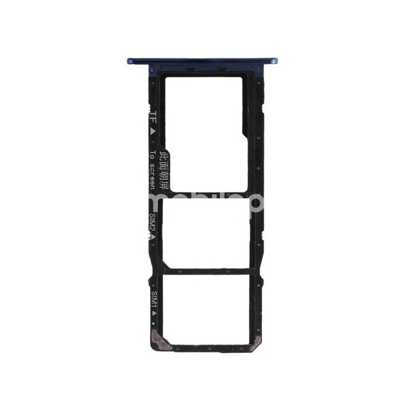 Sim Card + Micro SD Tray Blue Huawei Y6 2018
