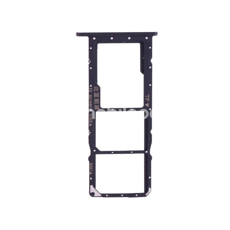 Sim Card + Micro SD Tray Black Huawei Y7 2019