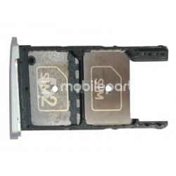 Sim Card + Micro SD Tray Silver Moto Z Play